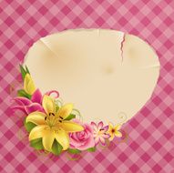 flowers and place for text