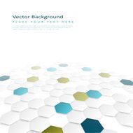 Abstract background with color hexagons