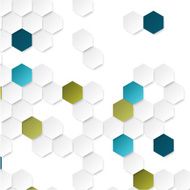 Abstract geometric background with hexagons N3