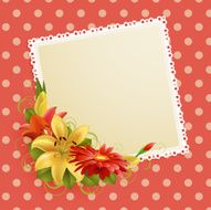 flowers and place for text N4