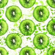 Watercolor kiwi set