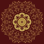 Circular pattern in mandala style