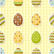 Easter pattern with colorful different eggs N2