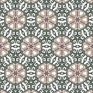 Lace floral colorful vintage color ethnic ornament pattern flower N4