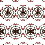 Lace floral colorful vintage color ethnic ornament pattern flower N5
