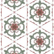 Lace floral colorful vintage color ethnic ornament pattern flower N8