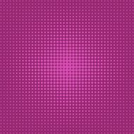 Halftone from the center of purple dots on background