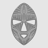 African Mask N9