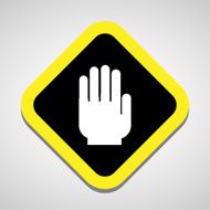 stop icon great for any use Vector EPS10