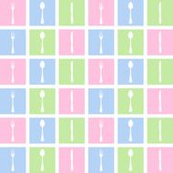 spoon and fork wallpaper great for any use Vector EPS10