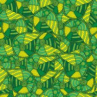 Abstract green background seamless pattern Vector illustration