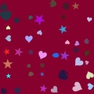 Color merry happily seamless background