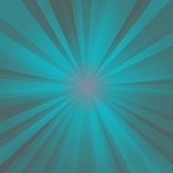 Green blue circle rays