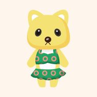 animal cat summer cartoon theme elements N19