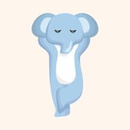 animal elephant cartoon theme elements N33