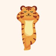 animal tiger cartoon theme elements N40