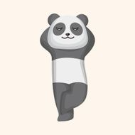 animal panda cartoon theme elements N25