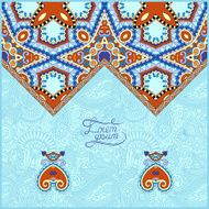 oriental decorative template for greeting card