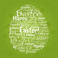 Template Easter greeting card