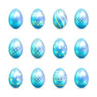 Blue Easter eggs