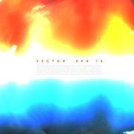 Vector water color cloud N4