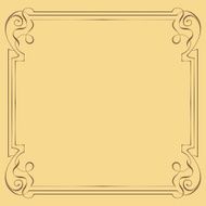 Vector Vintage beautiful elegant frame Element for design N2