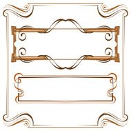 Vector Vintage beautiful elegant frame Set of elements for des