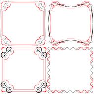 Vector Vintage beautiful elegant frame Set of elements for des N2