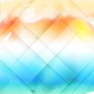 Vector water color cloud N7