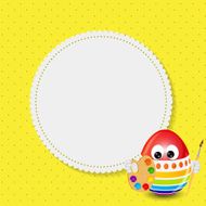 Beautiful Easter Egg Background Vector Illustration N9