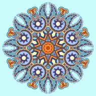 beautiful vintage circular pattern of arabesques