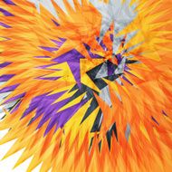 Abstract triangle shape background N11