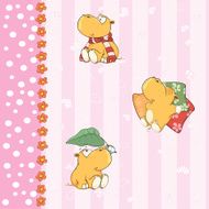 wallpaper with little hippos N3