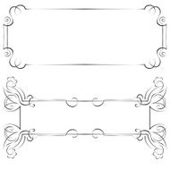 Set vector frames for design