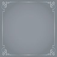Vector frame on a gray background