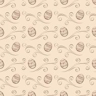 Vector Seamless easter background with eggs