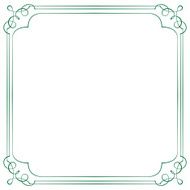 Vintage vector frame N3