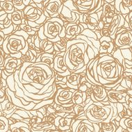 Seamless pattern with flowers roses vector floral illustration