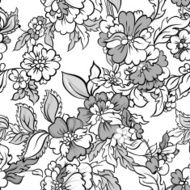 Fantasy floral seamless pattern N2
