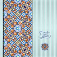 floral geometric background vintage ornamental design template N2