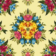 Floral abstract boho or hippie seamless pattern background N2