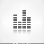 Equalizer icon Music sound wave symbol N2
