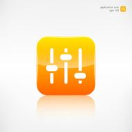 Equalizer icon Music sound wave symbol N3