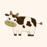 animal cow cartoon theme elements N17