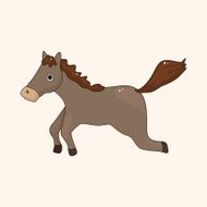 animal horse cartoon theme elements N21