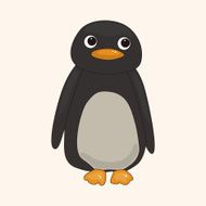 animal penguin cartoon theme elements N18