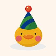 animal chicken cartoon theme elements N16