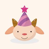 animal goat cartoon theme elements N9