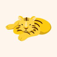 animal tiger cartoon theme elements N41