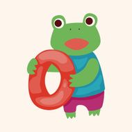 animal summer cartoon theme elements N67